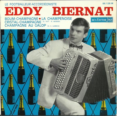 SELTEN 45T EDDY BIERNAT BOUM-CHAMPAGNE STADE DE REIMS FUSSBALL KOPA JONQUET