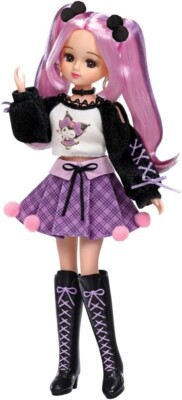 豪華圧巻ラメキラキラ可愛い‼️華やか圧巻フルセット激安‼️ Takara Tomy Licca Chan Cool Kuromi DX Purple Dress Set Sanrio 2025