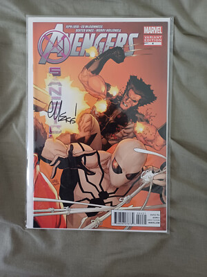 Avengers X-Sanction (2012) #4 - Leinil Yu 1:25 Variant signed by Ed Mcguiness NM