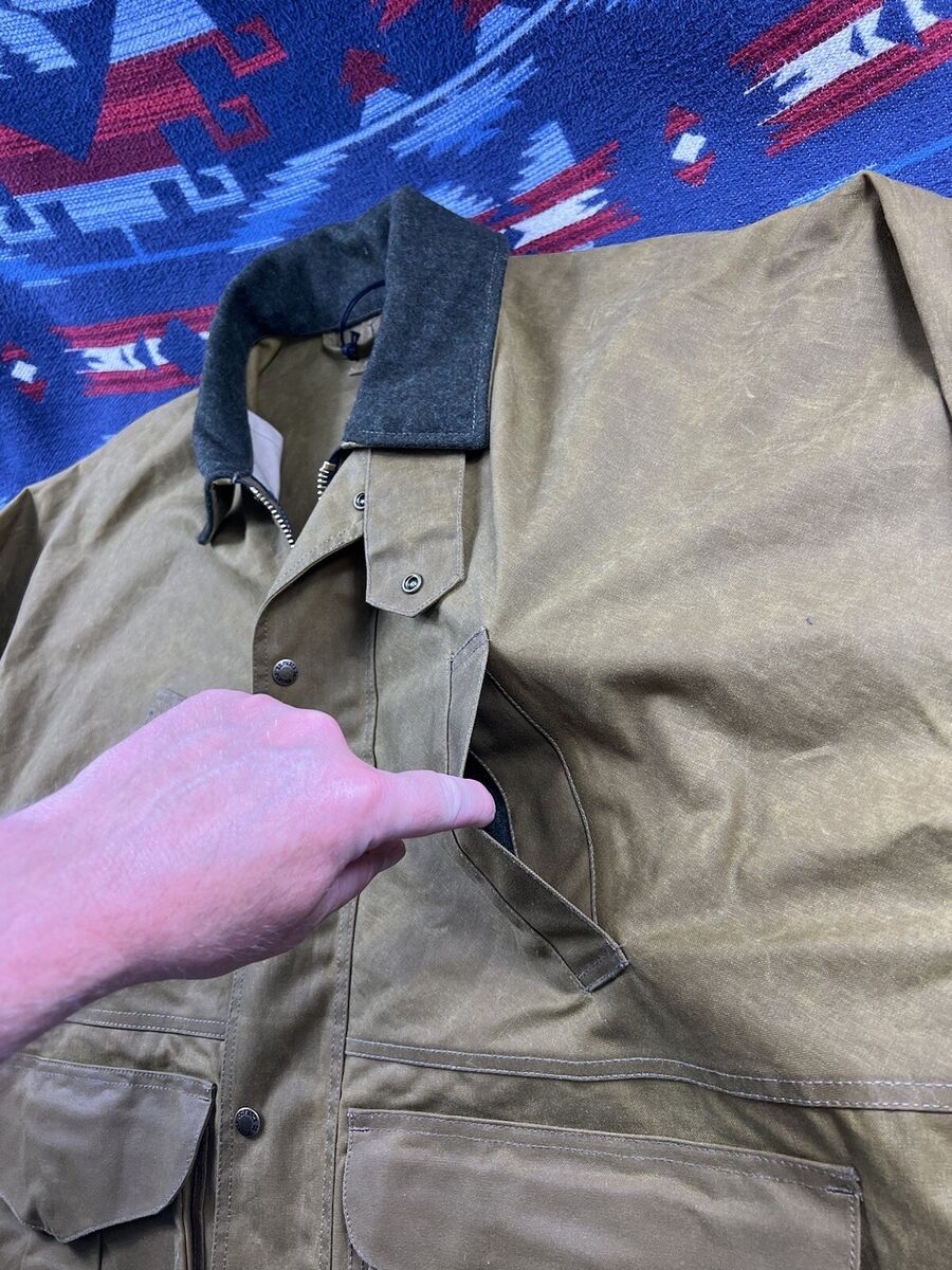 CC FILSON TIN CLOTH FIELD JACKET Coat DARK TAN Hunting Big CC FILSON TIN CLOTH FIELD JACKET Coat DARK TAN Hunting Big