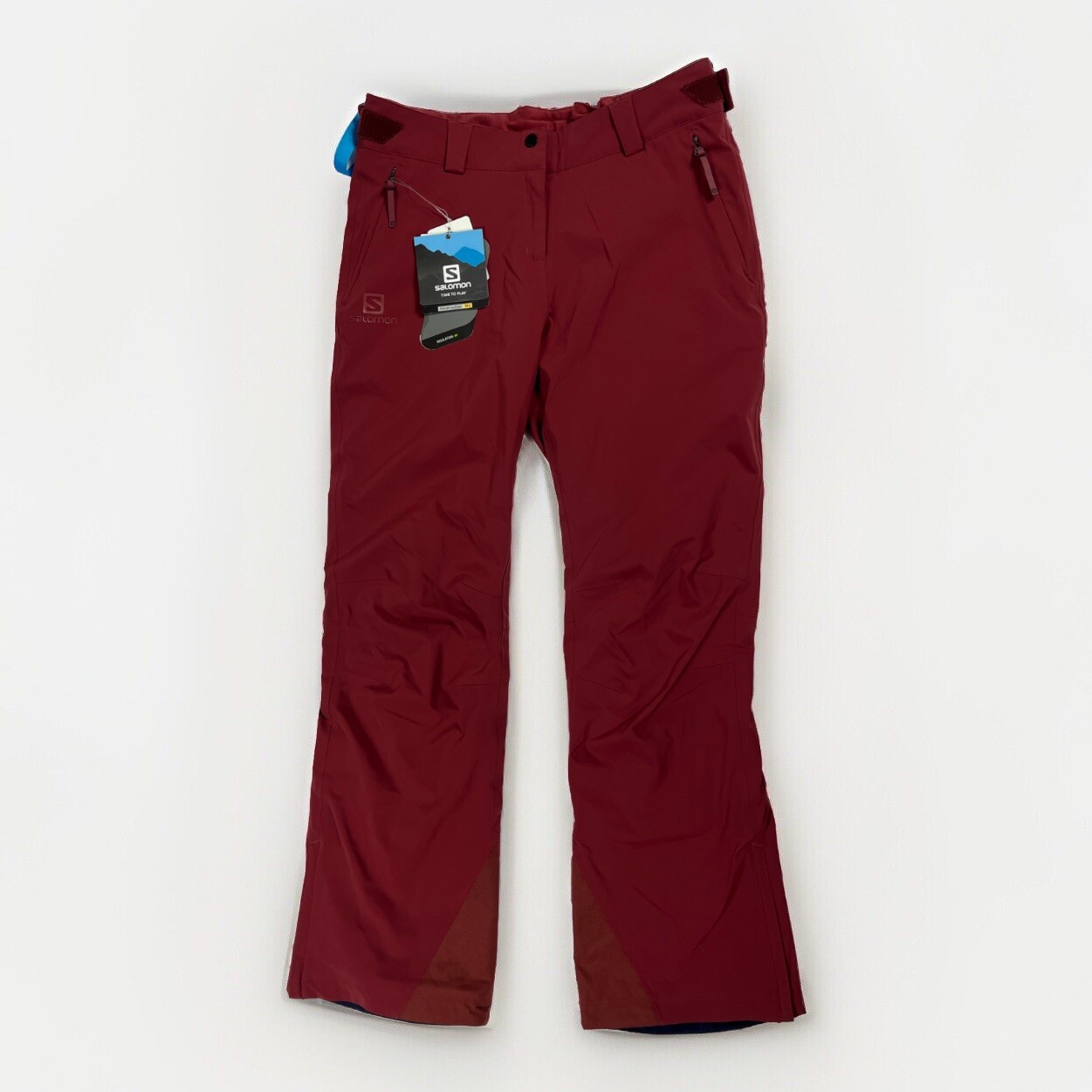 SALOMON PANTALONI DA NEVE donna rosso brillante taglia large sport sulla neve regolari LC1559300