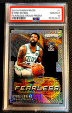 2019-20 KYRIE IRVING PANINI PSA GEM 10 GEM MINT SP /25 PRIZM FEARLESS MOJO G4990