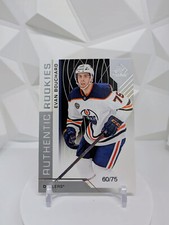 2018-19 Upper Deck SP Game Used - Authentic Rookies Evan Bouchard 60/75 - #170