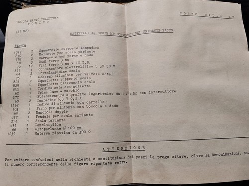 SCUOLA RADIO ELETTRA TORINO PROVA VALVOLE AD EMISSIONE IN SCATOLA ORIGINALE - Foto 9 di 10