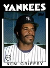 1986 Topps #40 Ken Griffey New York Yankees Baseball Card