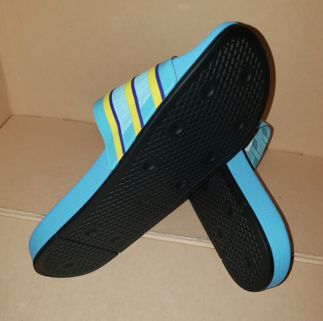 Cheers!アクア　SP TD Adidas Adilette Premium Originals Slide FX4379 Aqua Yellow