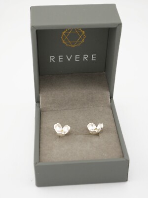 Pair of Very Pretty Revere Mint in Box Sterling Silver Flower Head