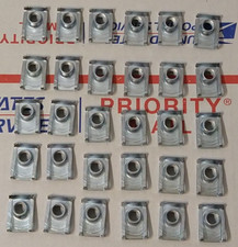 Zinc Plated U J Fold Over Clip On Floating Nut M8 X 1.25 Sheet Metal Body Fender