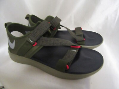 MEN`S NIKE VISTA SANDAL NA SIZE 14M NEW BOUROUGH GREEN/ GRAY