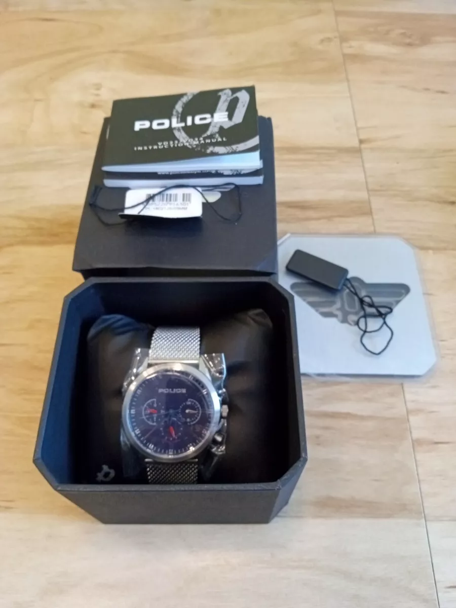 Police silver silfra 16021j Watch