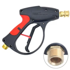 3000 PSI High Pressure Washer Gun Car Wash Foam Spray Short Wand Nozzle Tips Kit