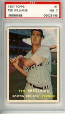 1957	Topps	Ted	Williams	1	PSA 7		Red Sox		11384