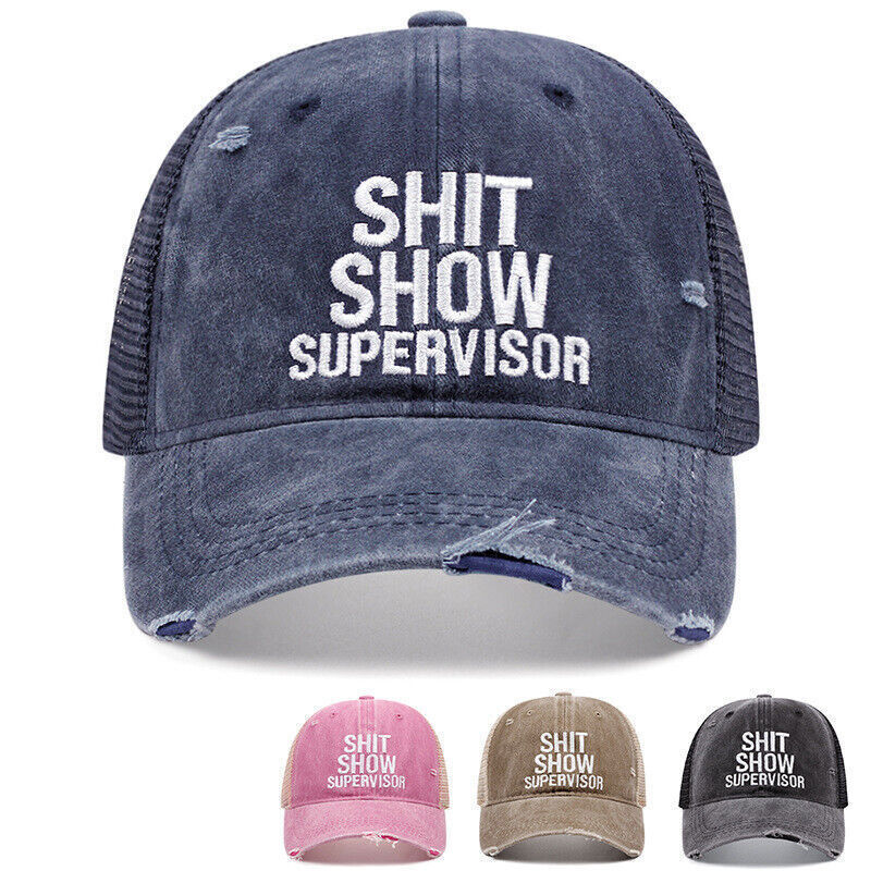 Gorra de béisbol unisex Sh*t Show Supervisor ajustable novedad sombrero para el sol regalo para él