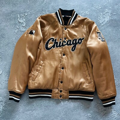Vintage 90s Baseball MLB Chicago White Sox Majestic Varsity Bomber
