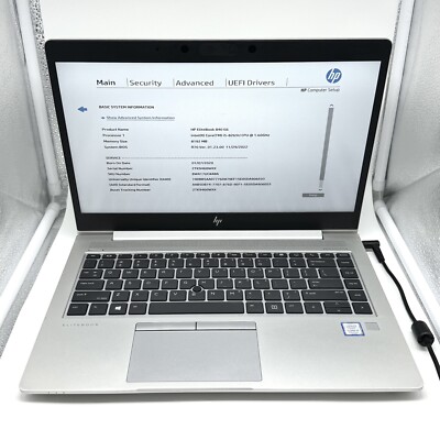 HP Elitebook 840 G6 14'' FHD | i5-8265U 1.60GHz | 8GB RAM | No SSD/Batt | GRADE C
