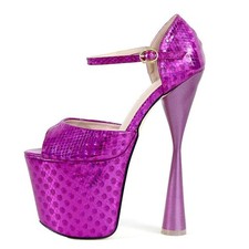 Women's High Heels Platform Sandals Peep Toe Nightclub Runway Stage Show Shoes