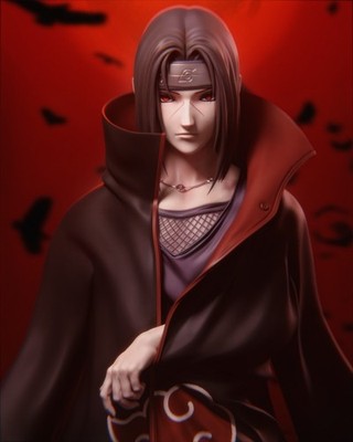 Itachi Uchiha - Naruto 3D Druck Figur 1:6 (30cm) / 1:9 (20cm)