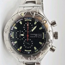 Orologio Uomo Cronografo Immersion MAD Quadrante Nero 43,5mm