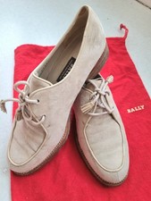 Magnifique chaussures de luxe femme BALLY SUISSE 38 Beige, Cuir Daim