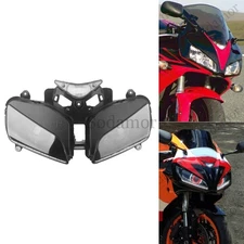 Fully LED Headlight Assembly Red Devil Eye Lamp Set For Honda CBR1000RR 05-2006