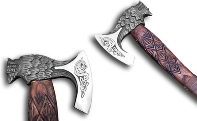 Novahaven Leather Camping Decoration Outdoor Axe Sheath Cover Viking Style