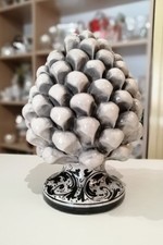 Pigna In Ceramica Di Caltagirone Dipinto A Mano H 21