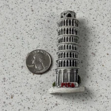 The Leaning Tower Of Pisa Italy 3D Carved Travel Souvenir Fridge Magnet #51953