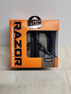 Walker's Game Razor Passive Flat Dark Earth Earmuffs w-27 dB GWP-RSMAPS-FDE