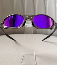 Oakley Penny - Metal Sunglasses, Silver Frame, Purple Lenses, Vintage Rare Style
