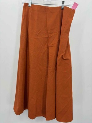 Pre-Owned Vince Orange Size 6 A Line Skirt