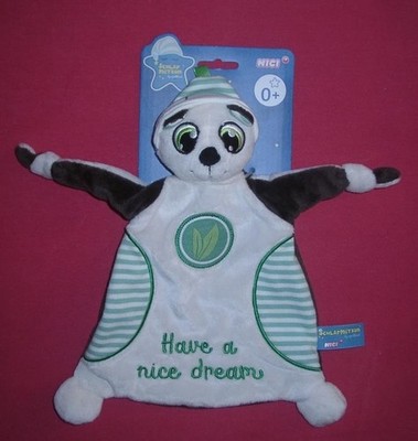 Nici Schmusetuch Schlafmütze Bär Have a nice dream grün NEU