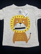 Boys Zip Mouth Lion Tee - Size 0