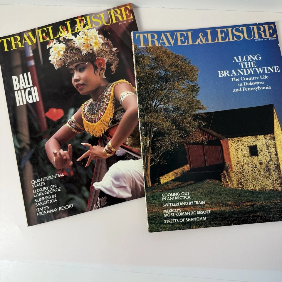 Travel + Leisure Magazine~Lot of 8 issues~May/June/Jul/Aug/Sept/Oct/Nov/Dec 1987 Foto 3 de 4