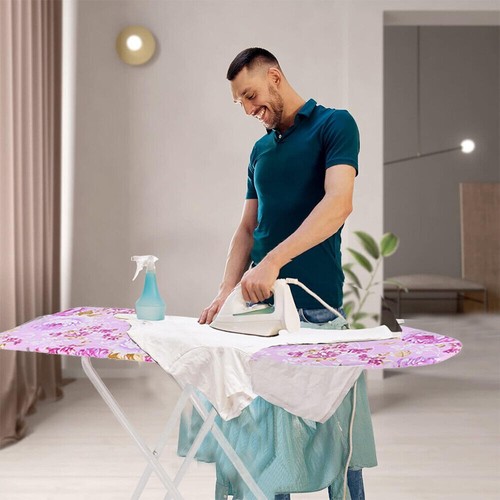 42INCH LARGE STRONG FOLDING IRON BOARD IRONING ADJUSTABLE HEIGHT NONSLIP TOOL - Picture 4 of 12
