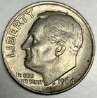 1964 - P Roosevelt Dime - Circulated Condition - 90% Silver - US Coin - 3982