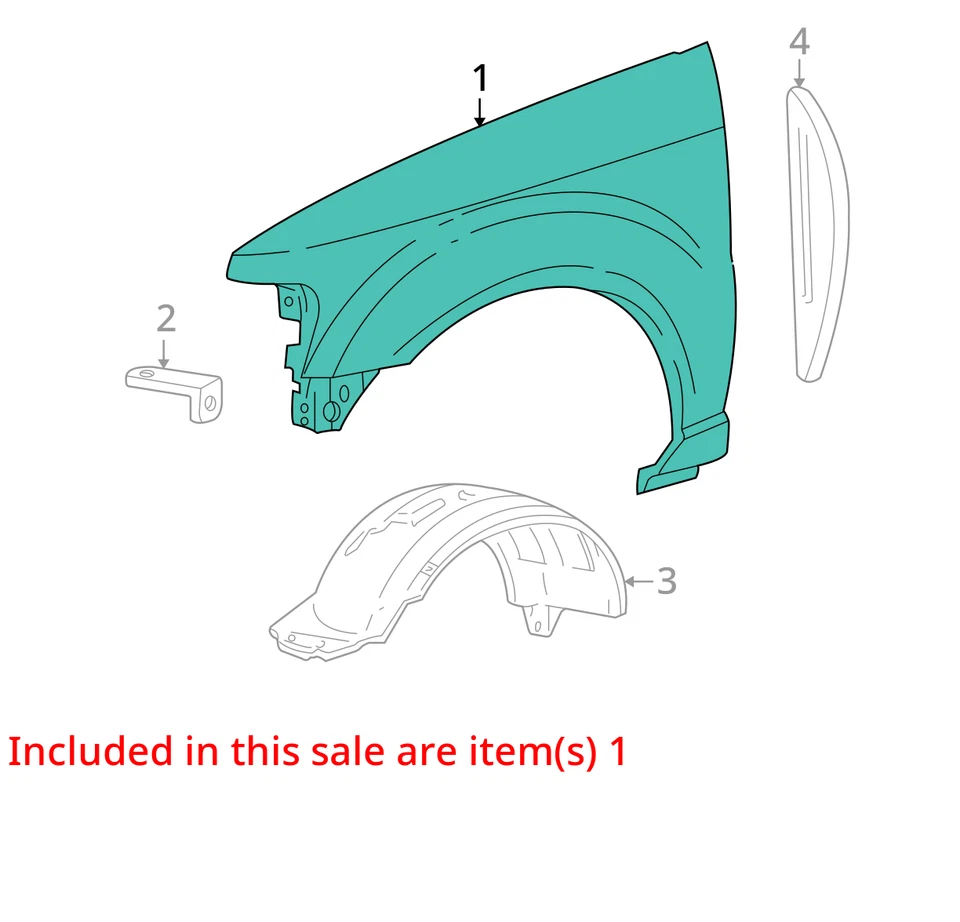 Guardabarros de pasajero Ford Explorer Sport Trac 2001-2005 GLW7Z Foto 2 de 3