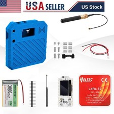 Heltec ESP32 LoRa V3 Development Board+Battery+Case+Meshtastic 915MHz Antenna