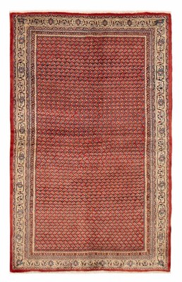 Vintage Traditional Hand-Knotted Area Rug 4'3'' x 6'11'' Oriental Wool Carpet