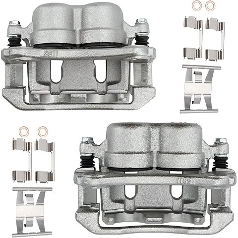 Juego de pares de pinzas de freno de disco delanteras para Ford Mustang 65-1966 Foto 4 de 4