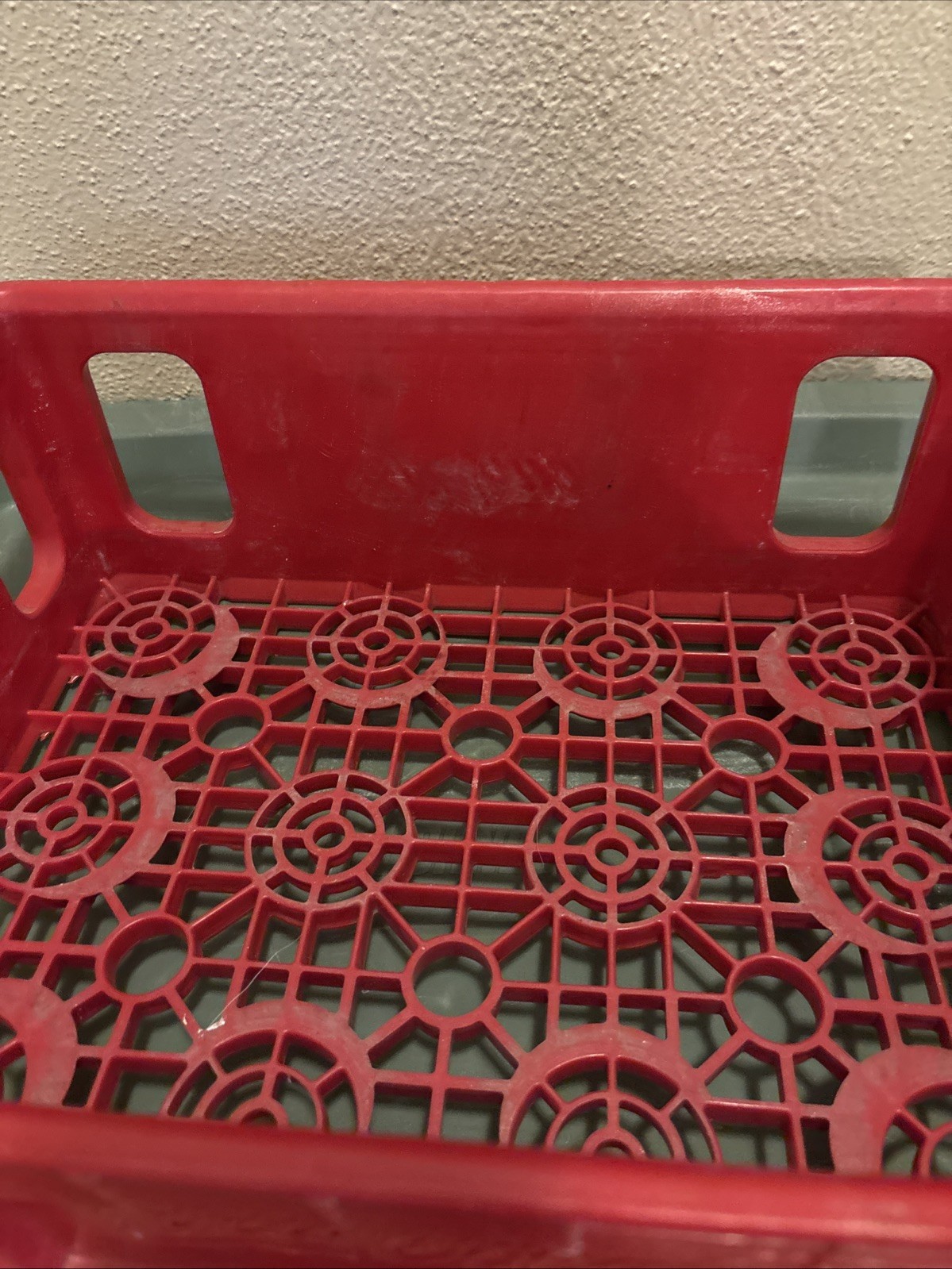 Coca Cola 32 Oz Bottle 6 Pack Carrier Plastic Crate Rehrig Pacific/ Huskylite