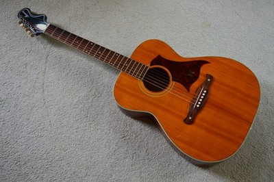 Vintage c. 1970 Harmony H168 OOO acoustic guitar, USA