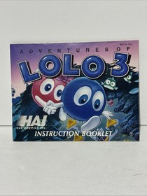 Adventures of LOLO 1, 2, 3 Trilogy (Nintendo NES) With Manuals and Hard Cases
