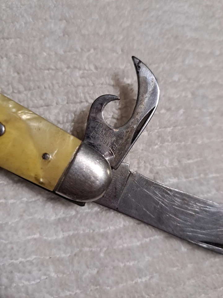 Vintage IMPERIAL 4 Blade 2.5” Pocket Knife Pearl Handle Fenaplast Fenner Amer - Image 4 of 4