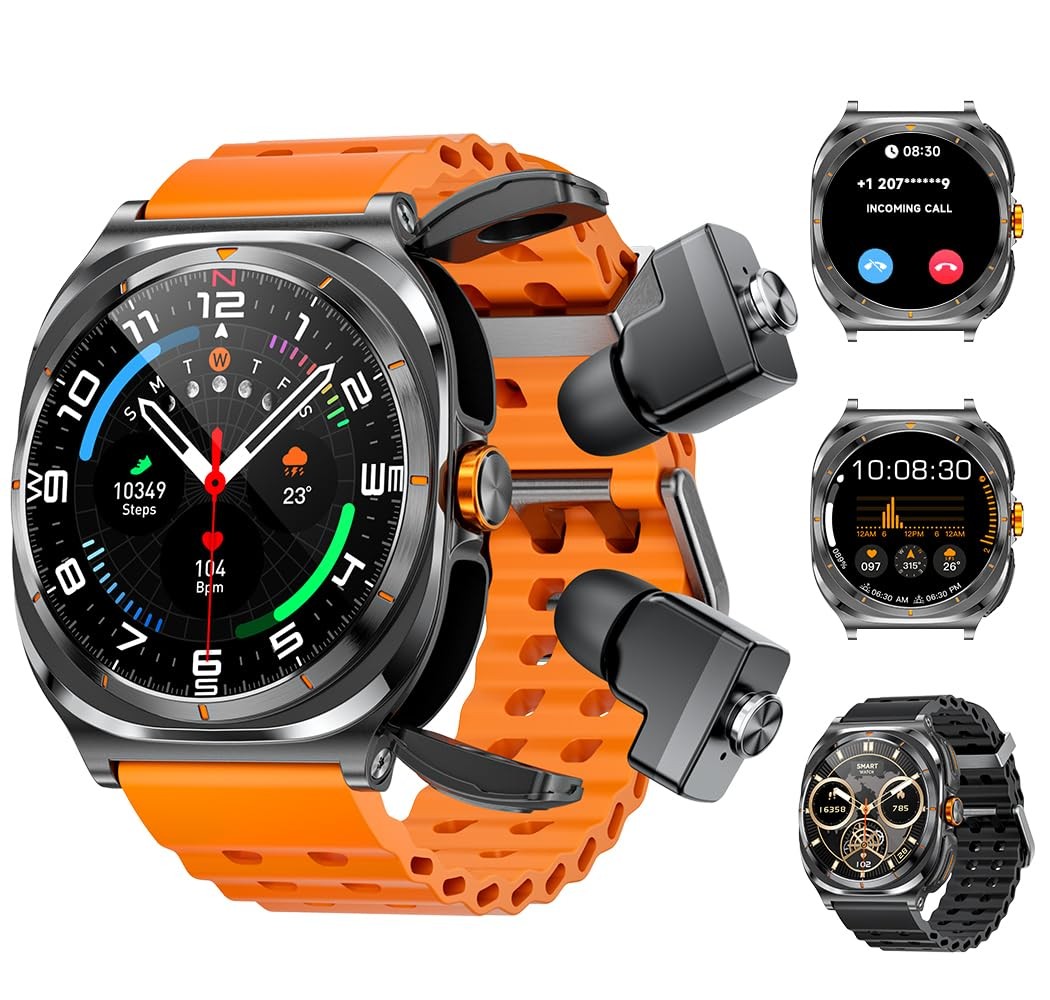 Smartwatch with Earbuds(Answer&Make Calls) IP67 Water Resist