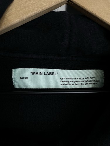 Felpa nera con cappuccio Off-White Virgil Abloh Arrows usata adatta a media - Foto 5 di 11