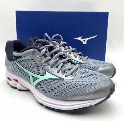 Mizuno WAVE RIDER 22 Women's NEW Running Shoes Grey/Teal/Pink Multiple Sizes