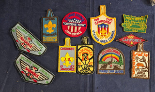 Boy Scouts Old St. Louis Missouri Patch Lot #11 with 2 Order of the Arrow Flaps