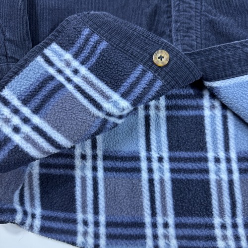 Camisa Chaqueta Levis Strauss Para Hombres 2XL Borrosa Pana Forrada de Vellón A Cuadros Shaket Granero - Imagen 5 de 10