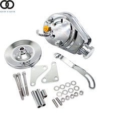 For Sbc Chevy Chrome Saginaw Power Steering Pump W Bracket Pulley Kit 350 305 For Sbc Chevy Chrome Saginaw Power Steering Pump W Bracket Pulley Kit 350 305