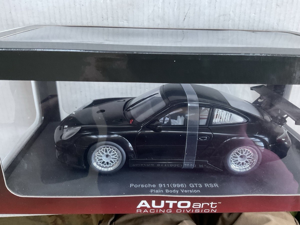 AUTOART 1/18 Porsche 911 (996) GT3 RSR PLAIN BODY VERSION BLACK | eBay
